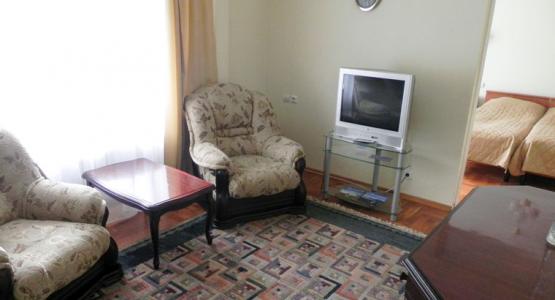 Гостиная в 2 местном 2 комнатном Люксе, Люкс-корпус 1 этаж санатория Кругозор в Кисловодске