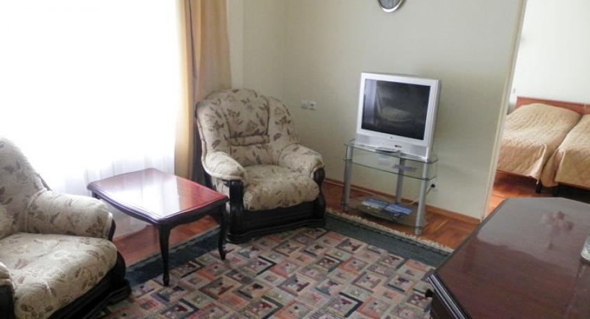 Гостиная в 2 местном 2 комнатном Люксе, Люкс-корпус 1 этаж санатория Кругозор в Кисловодске